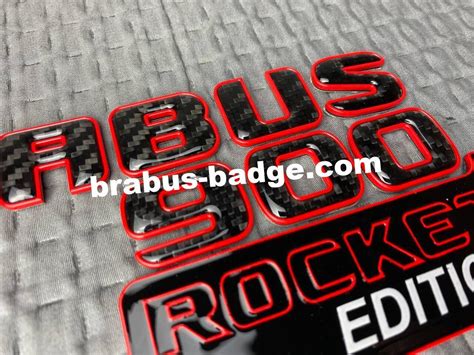 Gle Brabus Rocket Edition Emblem Badge Carbon S C