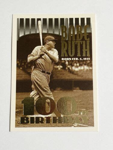 Topps Babe Ruth Th Birthday New York Yankees Hof Ebay