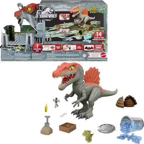 Mattel Jurassic World Cage Crasher Spinosaurus Dinozor Aksiyon Fig R