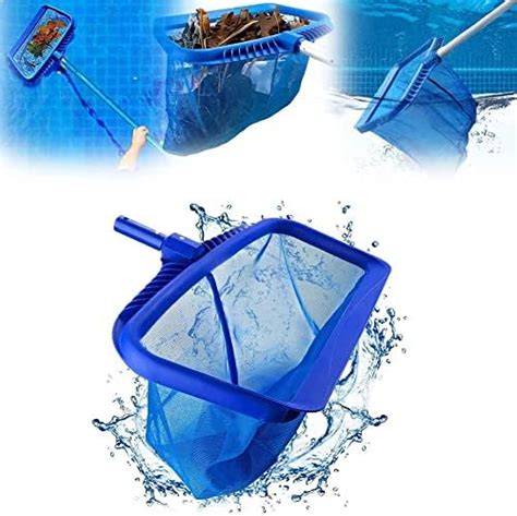 Upgraded Pool Skimmer Net Heavy Duty Leaf Rake For Cleaning Swimming