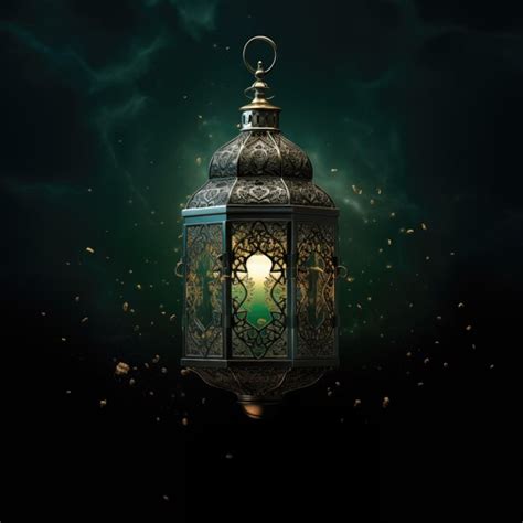 Premium PSD Islamic Lantern Ramadan Mubarak