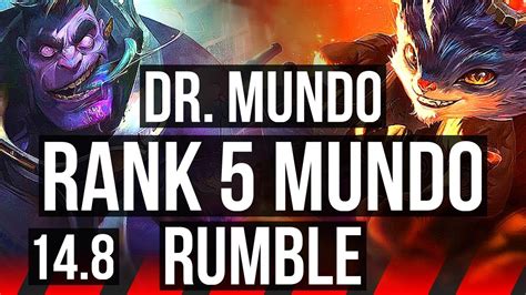 DR MUNDO Vs RUMBLE TOP Rank 5 Mundo 800 Games 12 3 6