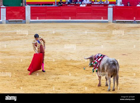 Granada Spain June Bullfighter Jose Tomas In A Bullfight At