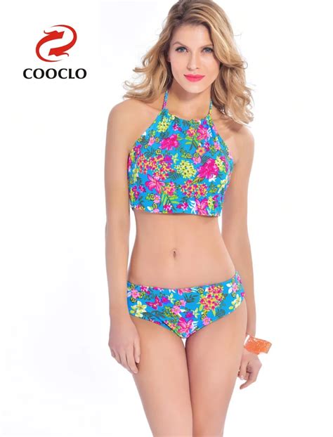 Women Pocket Cup Bikini Swimwear Floral Print Biquini Women Swimsuit