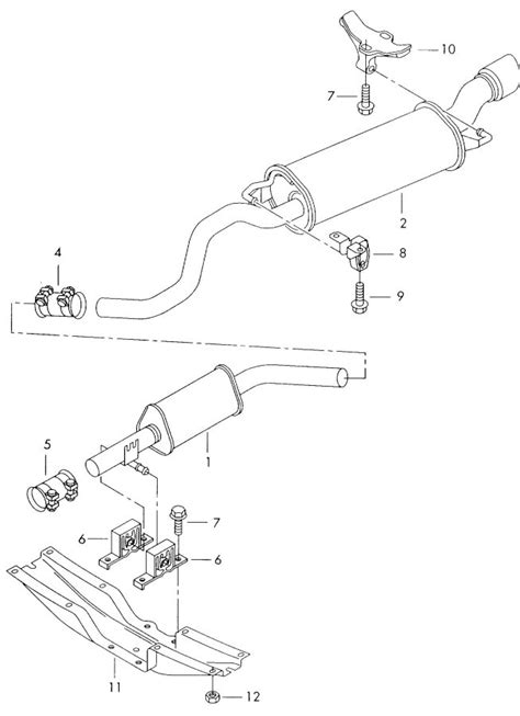 Audi Tt Roadster Exhaust Muffler Fwd Tt W O Quattro Front