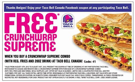 Printable Coupons: Taco Bell Coupons