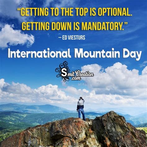 International Mountain Day Quote Picture SmitCreation