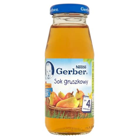 Gerber Mój pierwszy 100 Sok gruszkowy po 4 miesiącu 175 ml Zakupy