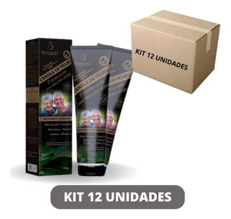 Kit 12 Pomada Fisiofort Premium Preto Atacado 150g Parcelamento Sem Juros