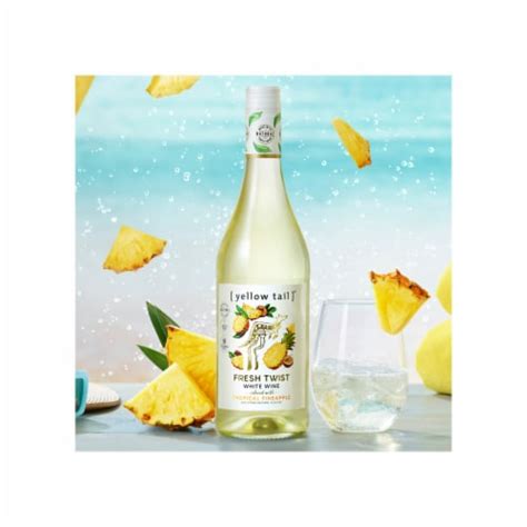 Yellow Tail Fresh Twist Tropical Pineapple Australia Flavored Wine