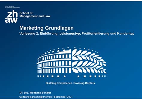 02 Vorlesung Marketing Grundlagen Marketingarten Folien Building