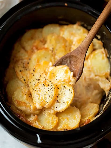 slow cooker recipes scalloped potatoes 4
