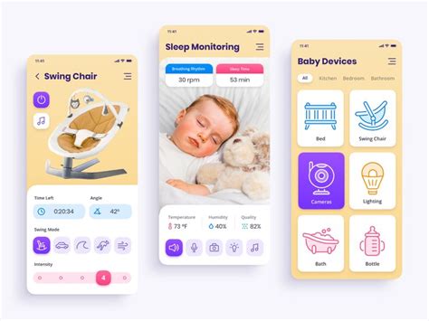 Mobile App Concept Baby Tech Baby Tech Mobile App Baby