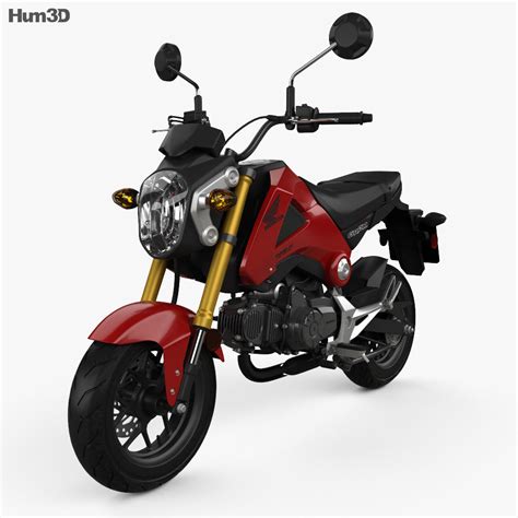 Honda Grom 125 2014 Modelo 3d Descargar Motocicletas On