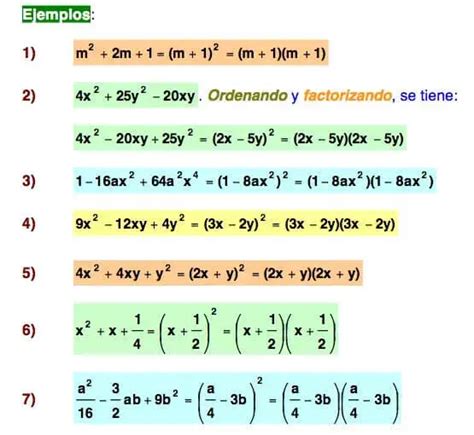 Casos De Factorizaci N Con Ejemplos Ari