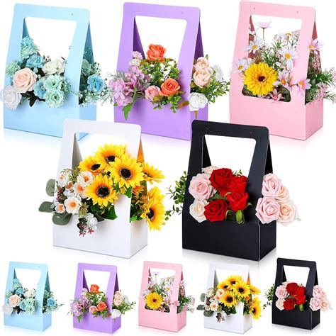 Amazon Ctosree Pcs Flower Boxes For Arrangements Craft Paper