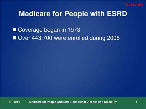 Ppt Medicare For People With End Stage Renal Disease Or A Disability