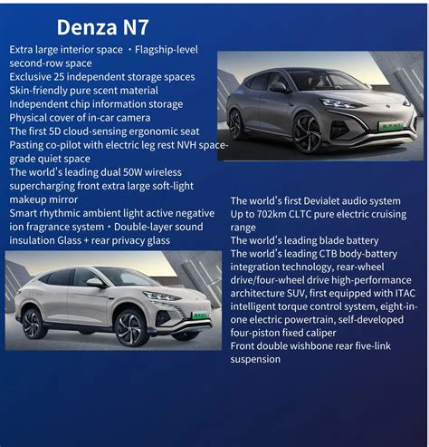 China 2024 2024 Byd Denza N7 Long Range New Energy Vehicle Electric Ev