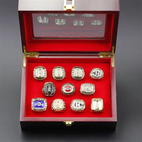 11 Montreal Canadiens NHL Stanley Cup championship rings set - MVP Ring