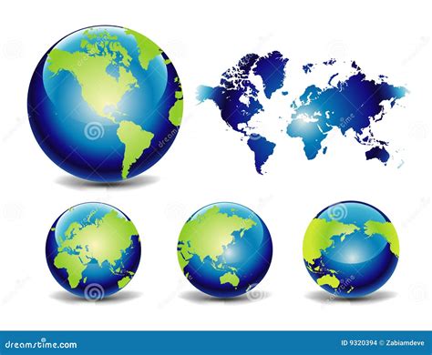 15 Globe Map Vector Graphic Images Free Vector World Map Free Vector ...