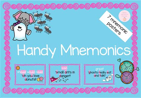 Mash Class Level Handy Mnemonic Posters