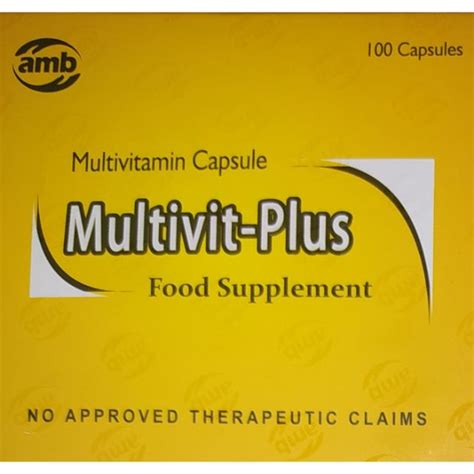 Multivit Plus Multivitamins 100 Capsules Exp Date Aug 20 2026