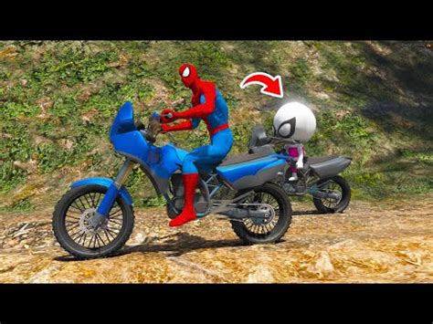 Trilha De Moto Homem Aranha E Sua Filha No Gta Youtube