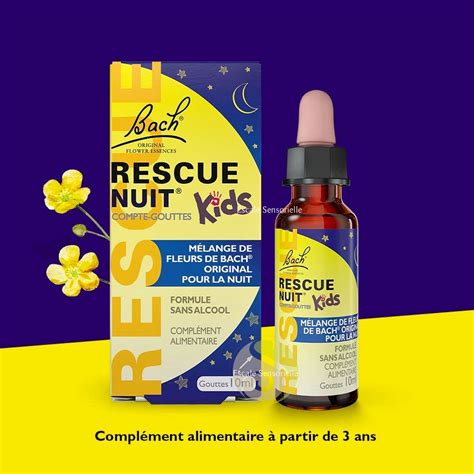 Rescue Nuit Enfant Sans Alcool Fleurs De Bach Original Famadem Escale