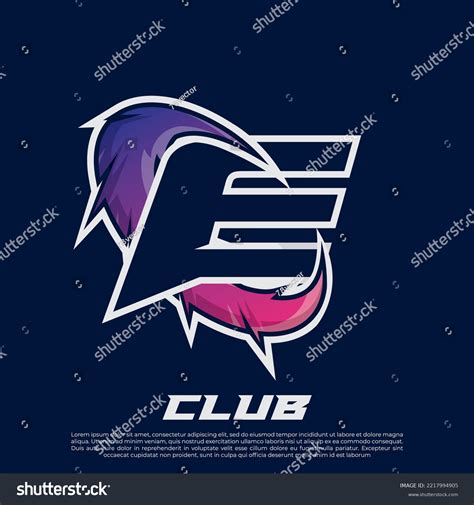 E Letter Esport Gamer Logo Editable Stock Vector (Royalty Free ...