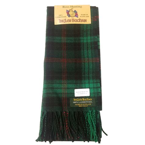 Brushed Wool Tartan Plaid Scarves Scotland House Ltd