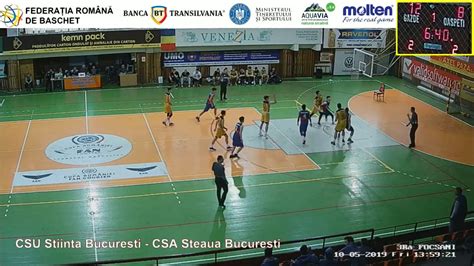 20190510 BMU16 CSU Stiinta Bucuresti 97 61 CSA Steaua Bucuresti YouTube