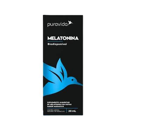 PURAVIDA Melatonina Biodisponível em gotas 20 ml Suplementos