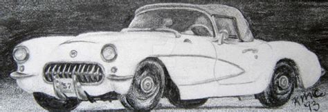 1957 Corvette Pencil Drawing by StudioKMC on DeviantArt