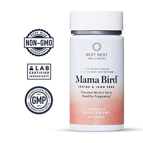 Mama Bird Prenatal Multi Iodine And Iron Free Methylfolate Folic Acid