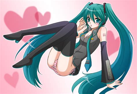 Wallpaper Illustration Anime Girls Legs Cartoon Vocaloid Hatsune Miku Panties Mangaka