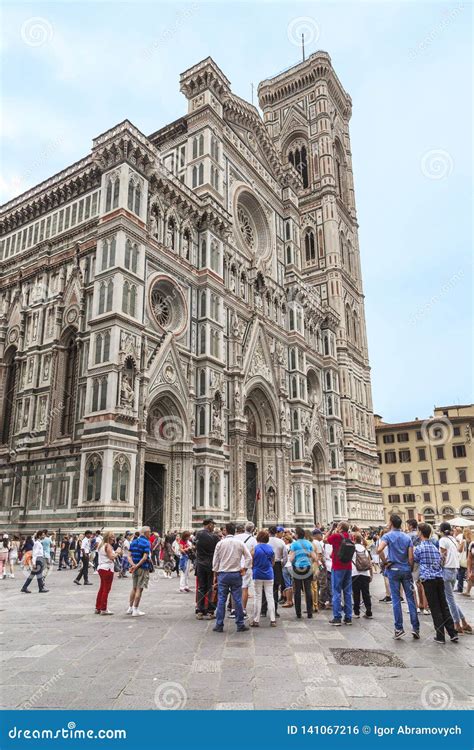 Cathedral of Florence and the Bell Tower Editorial Photo - Image of ...