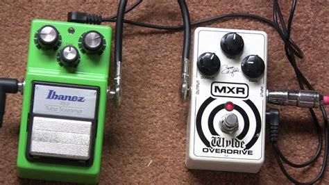 Ibanez Ts9 Tubescreamer Vs Mxr Zakk Wylde Overdrive Pedal Shootout Youtube