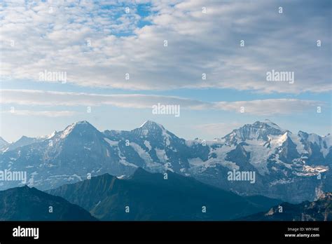 Monch eiger jungfrau peak switzerland hi-res stock photography and ...