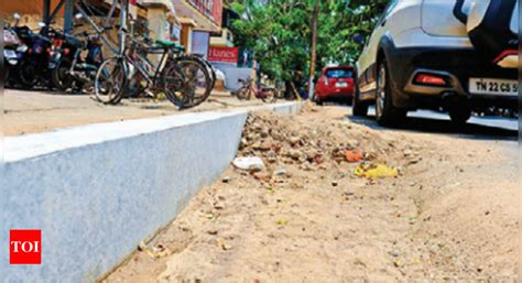 Greater Chennai Corporation High Jinx Footpath Vexes Residents Of