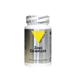 ZINC COMPLEXE 20MG 100CAPS VITALL Acheter Sur EtiketBio Eu