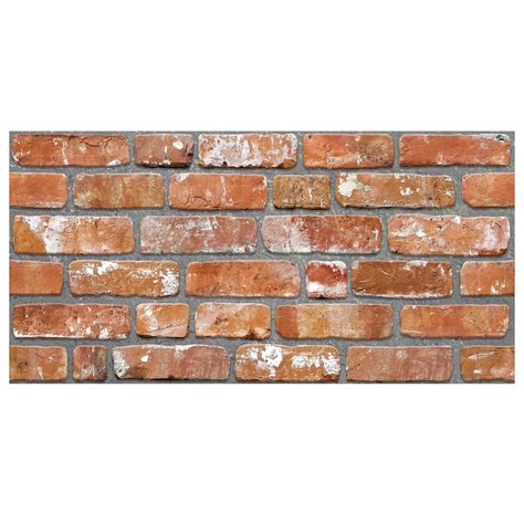 Dundee Deco D Wall Panels Brick Effect Cladding Red Orange Stone