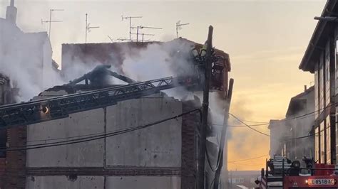 Brutal incendio en el centro de León