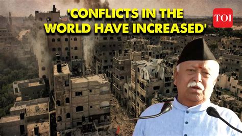 Rss Chief Mohan Bhagwat On Israel Hamas War Instead Of Coming To An