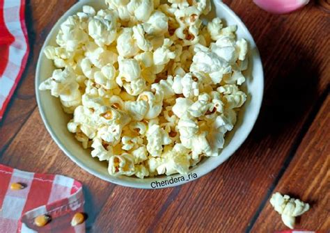 resep popcorn oleh chendera ria lim cookpad