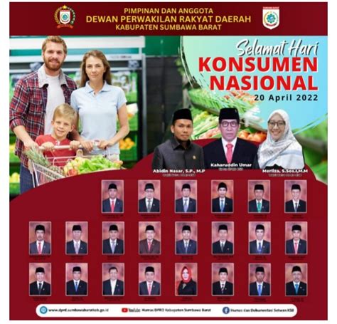 DPRD KSB Mengucapkan Selamat Hari Konsumen Nasional SENDA PALEBA