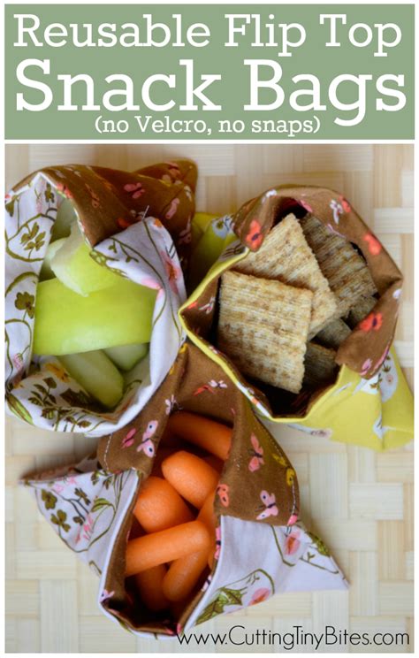 Reusable Snack Bag Sewing Pattern