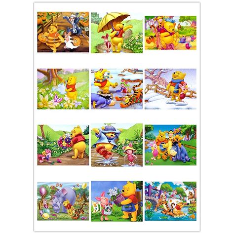 Full Square Drill Embroide D Diamond Painting Winnie The Pooh Friends