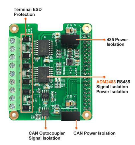 RS485 and CAN Module for Raspberry Pi InnoMaker中文网 盈诺科技 树莓派 工控主板 边缘计算