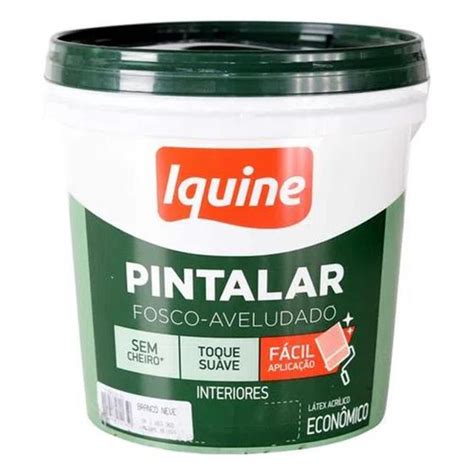 Pintalar Fosco Aveludado Branco Neve 3 6L Iquine Menor preço cupom