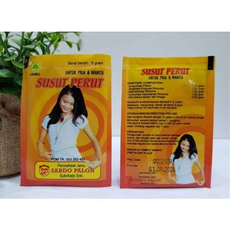 Jual Jamu Serbuk Susut Perut Sabdo Palon Pack Isi Sachet Shopee